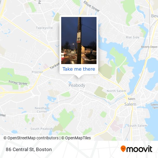 Mapa de 86 Central St