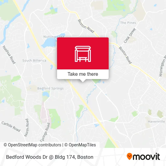 Bedford Woods Dr @ Bldg 174 map