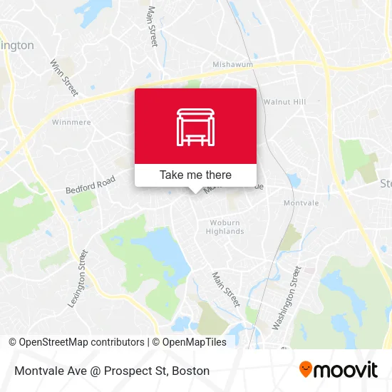 Mapa de Montvale Ave @ Prospect St