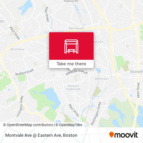 Mapa de Montvale Ave @ Eastern Ave