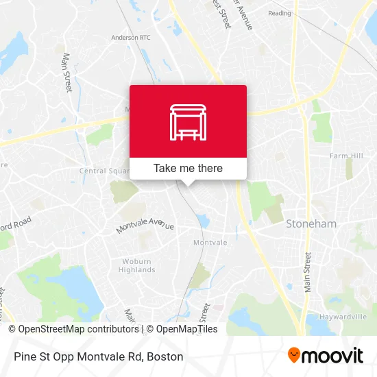 Pine St Opp Montvale Rd map