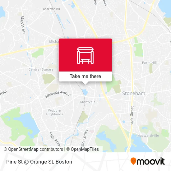 Pine St @ Orange St map