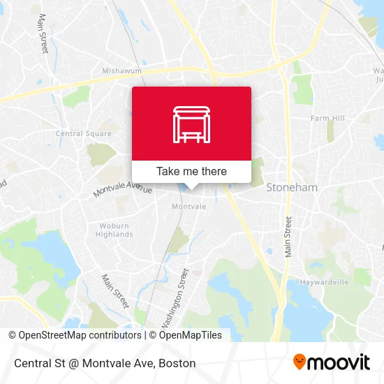 Central St @ Montvale Ave map