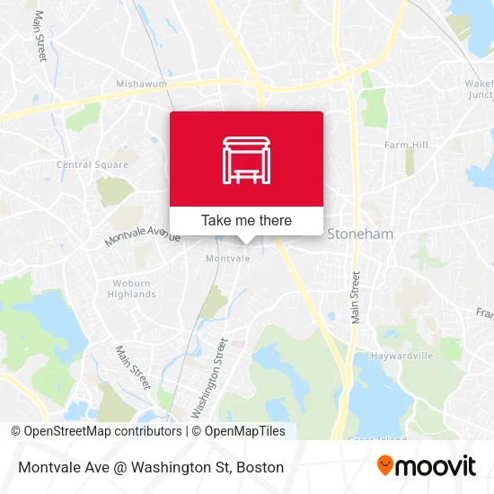 Montvale Ave @ Washington St map