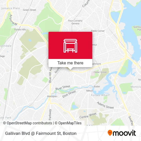 Gallivan Blvd @ Fairmount St map