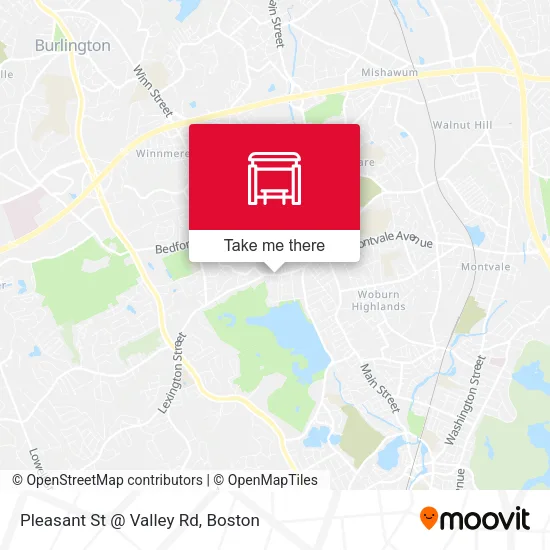 Pleasant St @ Valley Rd map