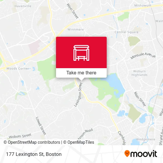 177 Lexington St map