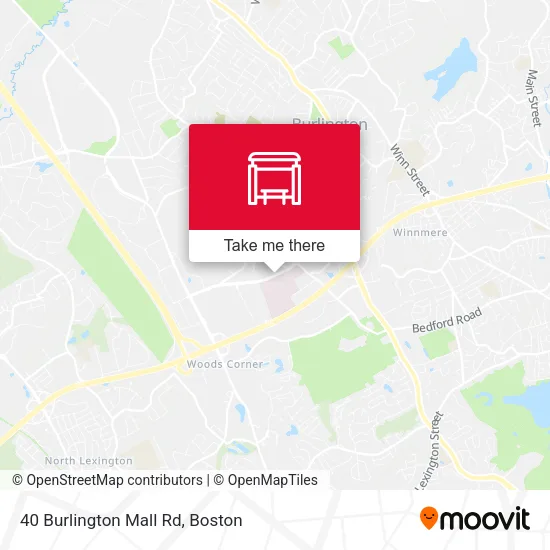 40 Burlington Mall Rd map
