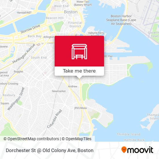 Dorchester St @ Old Colony Ave map