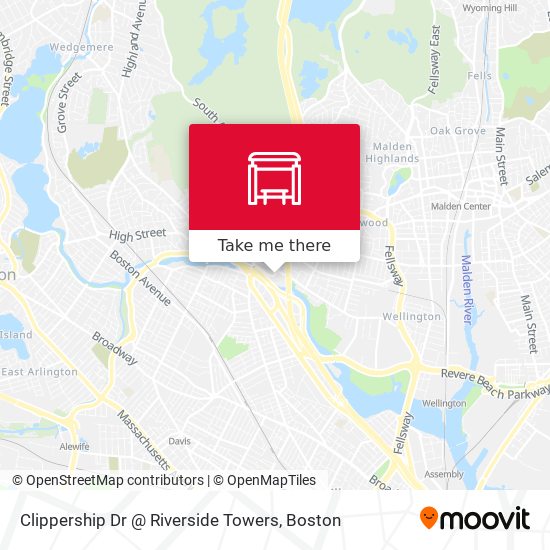 Clippership Dr @ Riverside Towers map