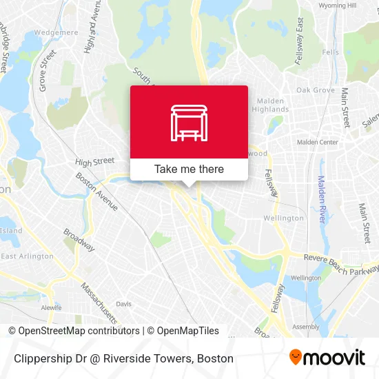 Clippership Dr @ Riverside Towers map