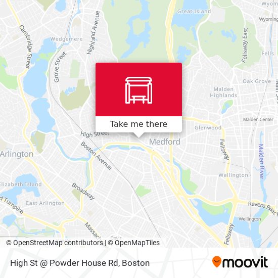 Mapa de High St @ Powder House Rd