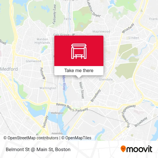 Mapa de Belmont St @ Main St