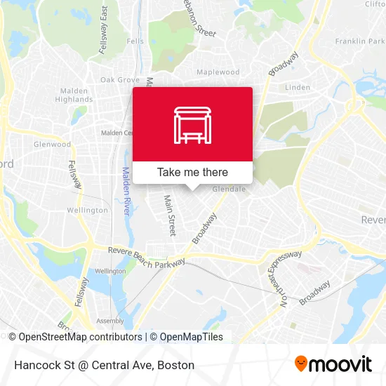 Hancock St @ Central Ave map