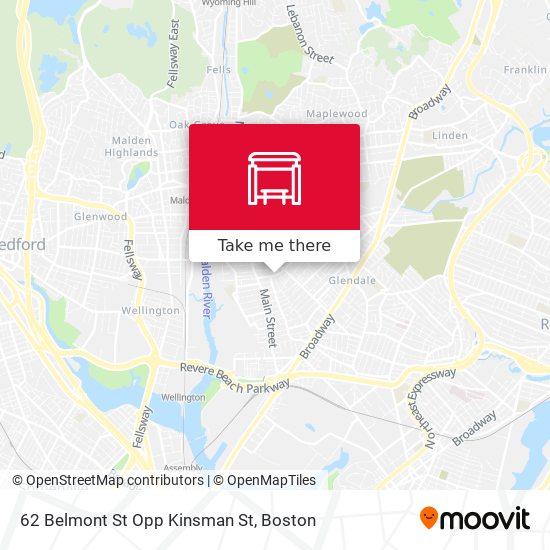 62 Belmont St Opp Kinsman St map