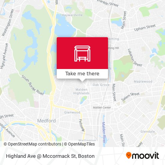 Mapa de Highland Ave @ Mccormack St
