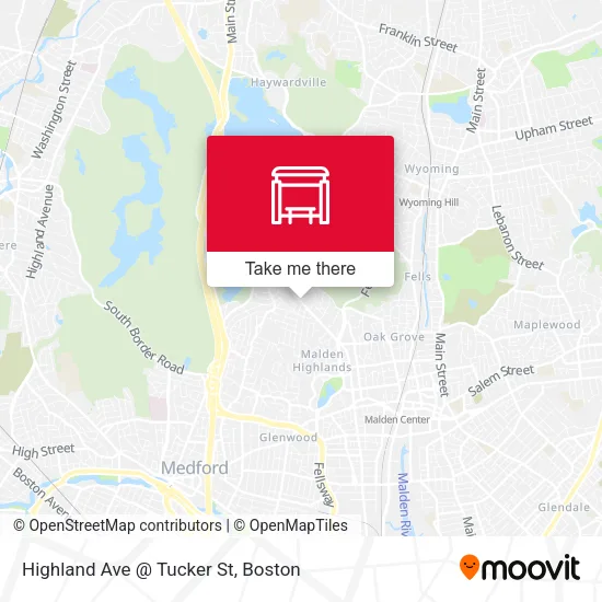 Highland Ave @ Tucker St map