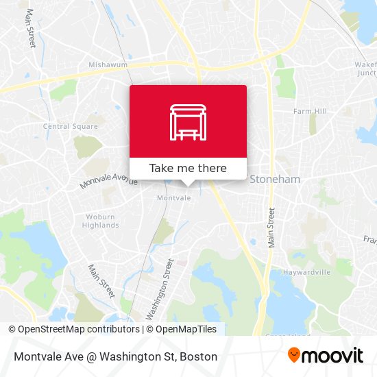 Montvale Ave @ Washington St map