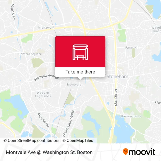 Montvale Ave @ Washington St map