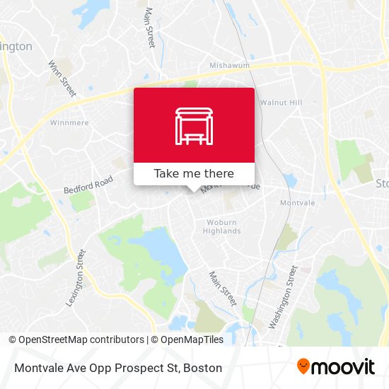 Montvale Ave Opp Prospect St map