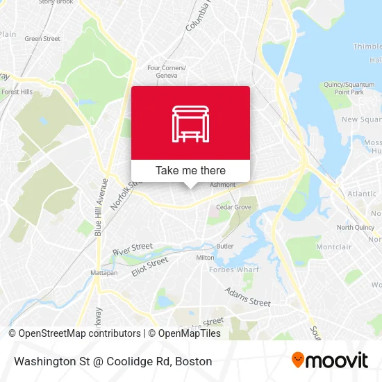 Washington St @ Coolidge Rd map