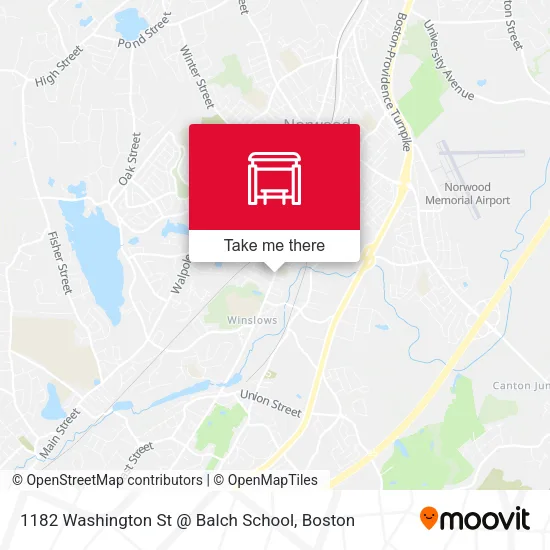 1182 Washington St @ Balch School map