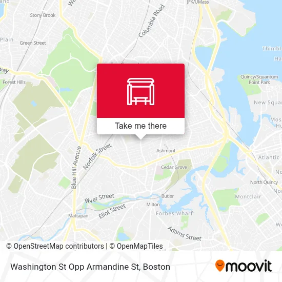 Washington St Opp Armandine St map