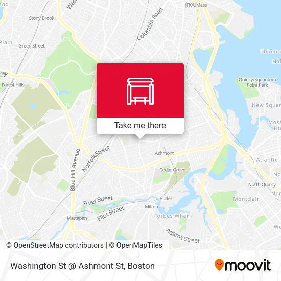 Mapa de Washington St @ Ashmont St