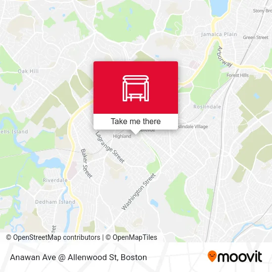 Anawan Ave @ Allenwood St map