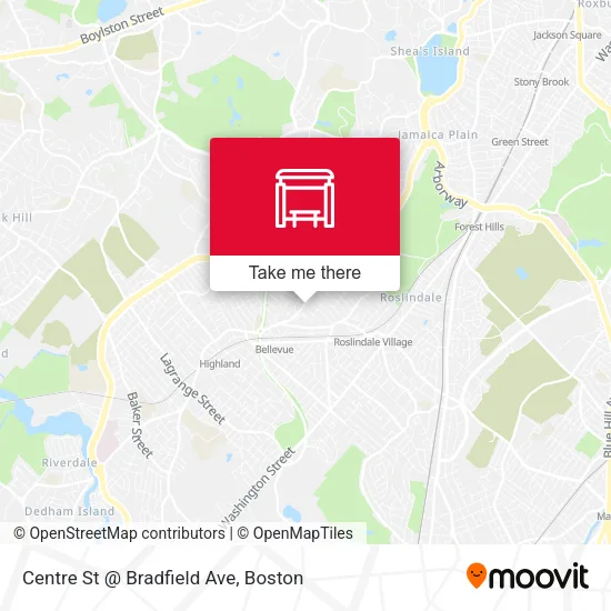 Centre St @ Bradfield Ave map