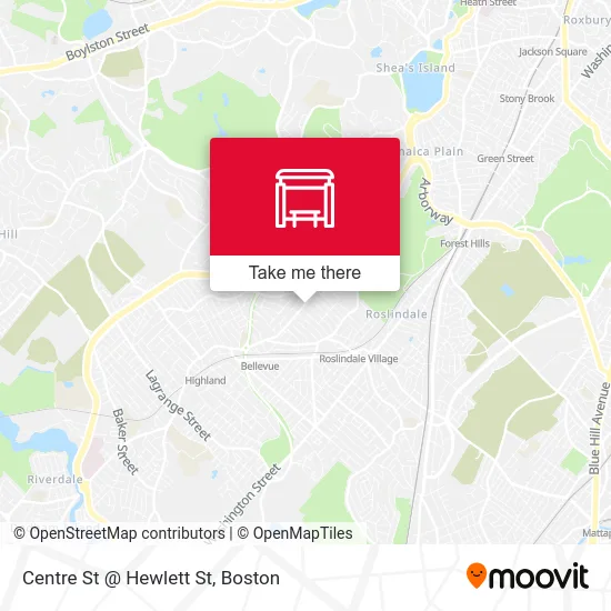 Centre St @ Hewlett St map