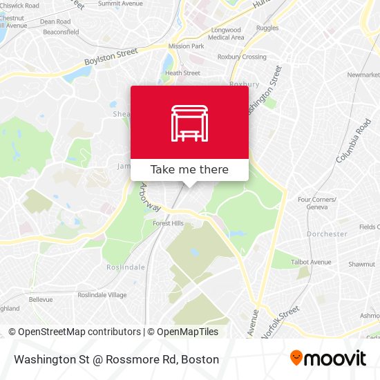 Washington St @ Rossmore Rd map