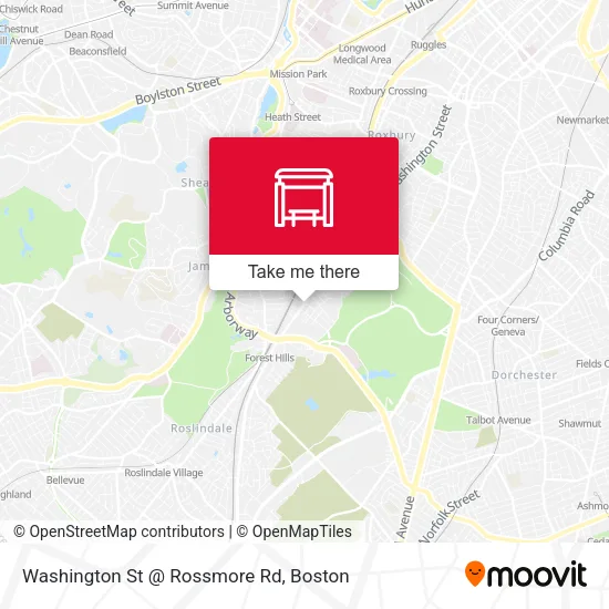Mapa de Washington St @ Rossmore Rd