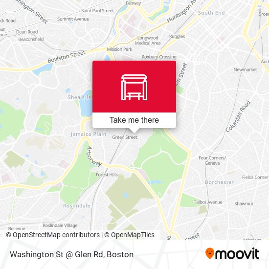 Mapa de Washington St @ Glen Rd