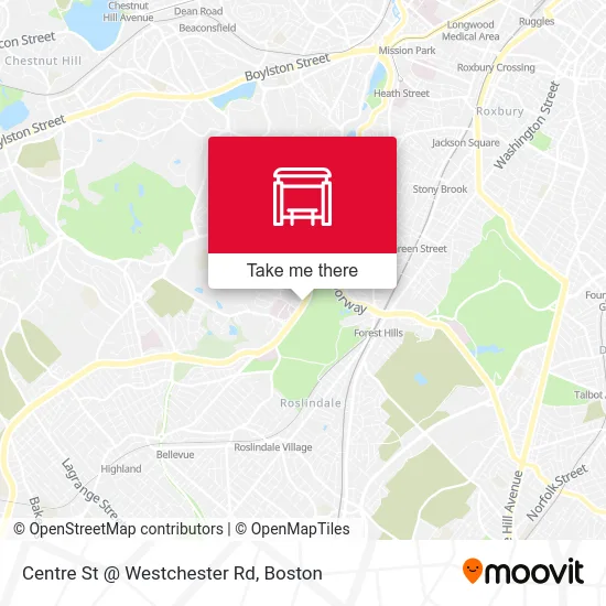 Centre St @ Westchester Rd map