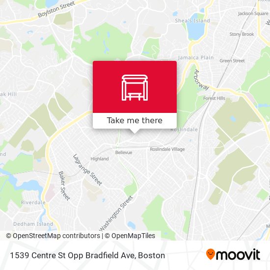 Mapa de 1539 Centre St Opp Bradfield Ave