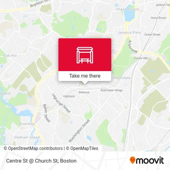 Centre St @ Church St map