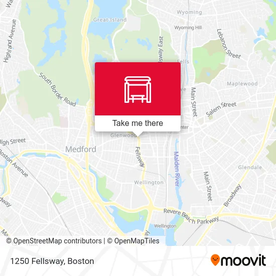 1250 Fellsway map