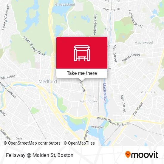 Mapa de Fellsway @ Malden St