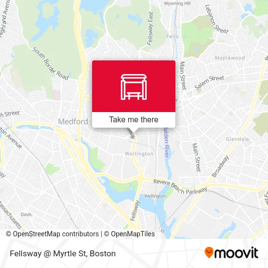 Mapa de Fellsway @ Myrtle St