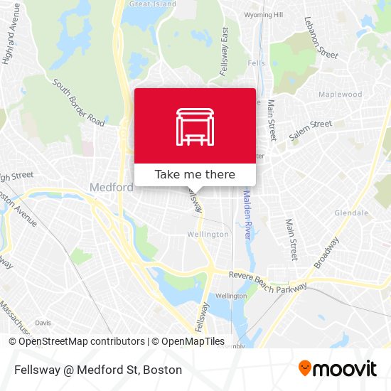Mapa de Fellsway @ Medford St