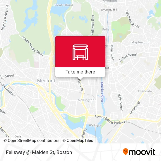 Mapa de Fellsway @ Malden St