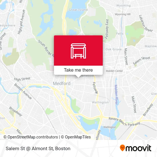 Salem St @ Almont St map