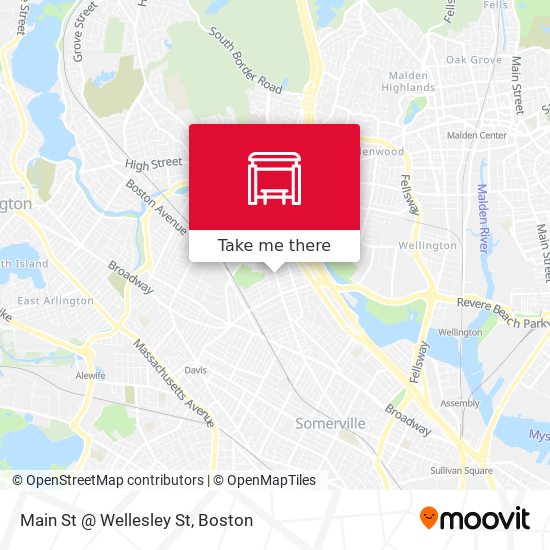 Main St @ Wellesley St map