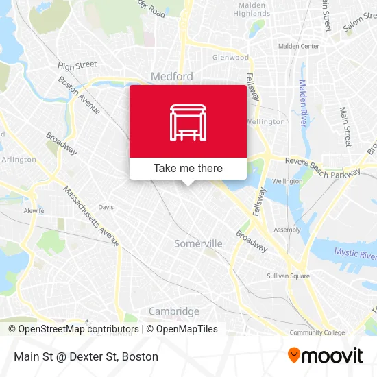 Mapa de Main St @ Dexter St