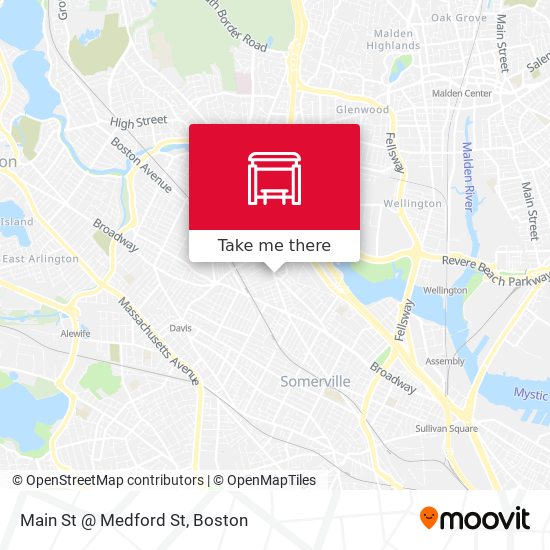 Mapa de Main St @ Medford St
