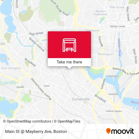 Main St @ Mayberry Ave map