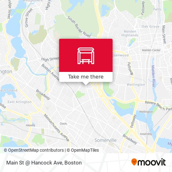 Main St @ Hancock Ave map