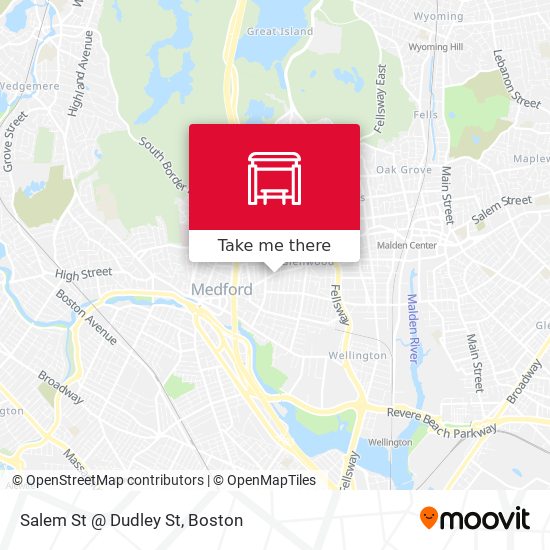 Mapa de Salem St @ Dudley St