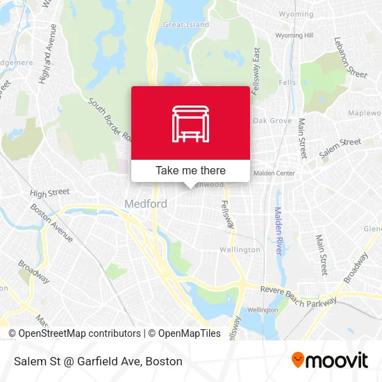 Salem St @ Garfield Ave map
